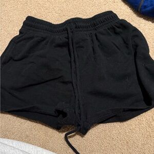 Aeropostale Black Athletic Shorts with Elastic Waistband